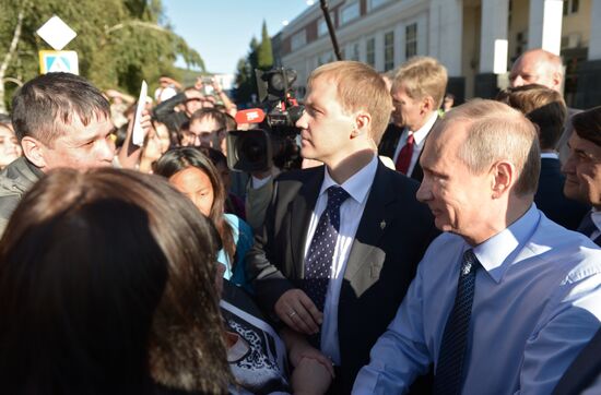 Рабочий визит В.Путина в Республику Алтай