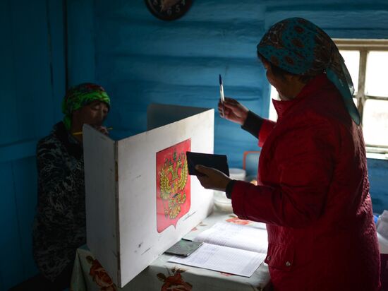 Досрочное голосование в Республике Алтай