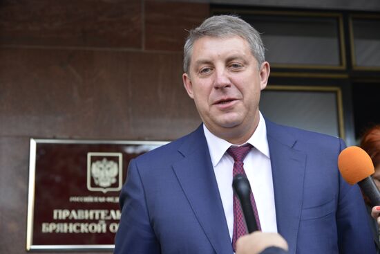 Александр Богомаз назначен исполняющим обязанности губернатора Брянской области