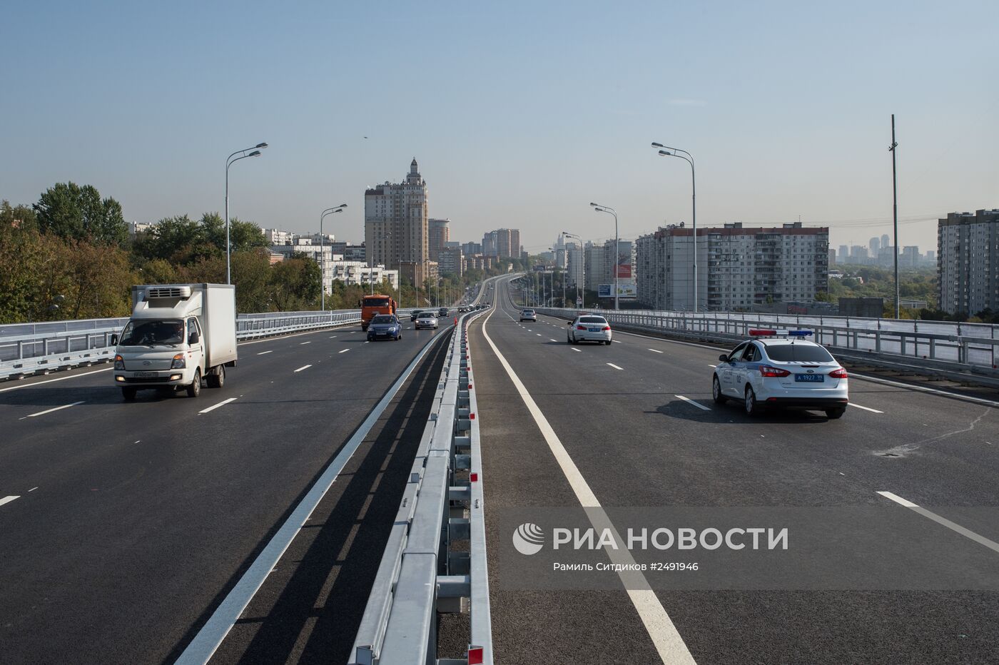 Открытие самой длинной эстакады в Москве