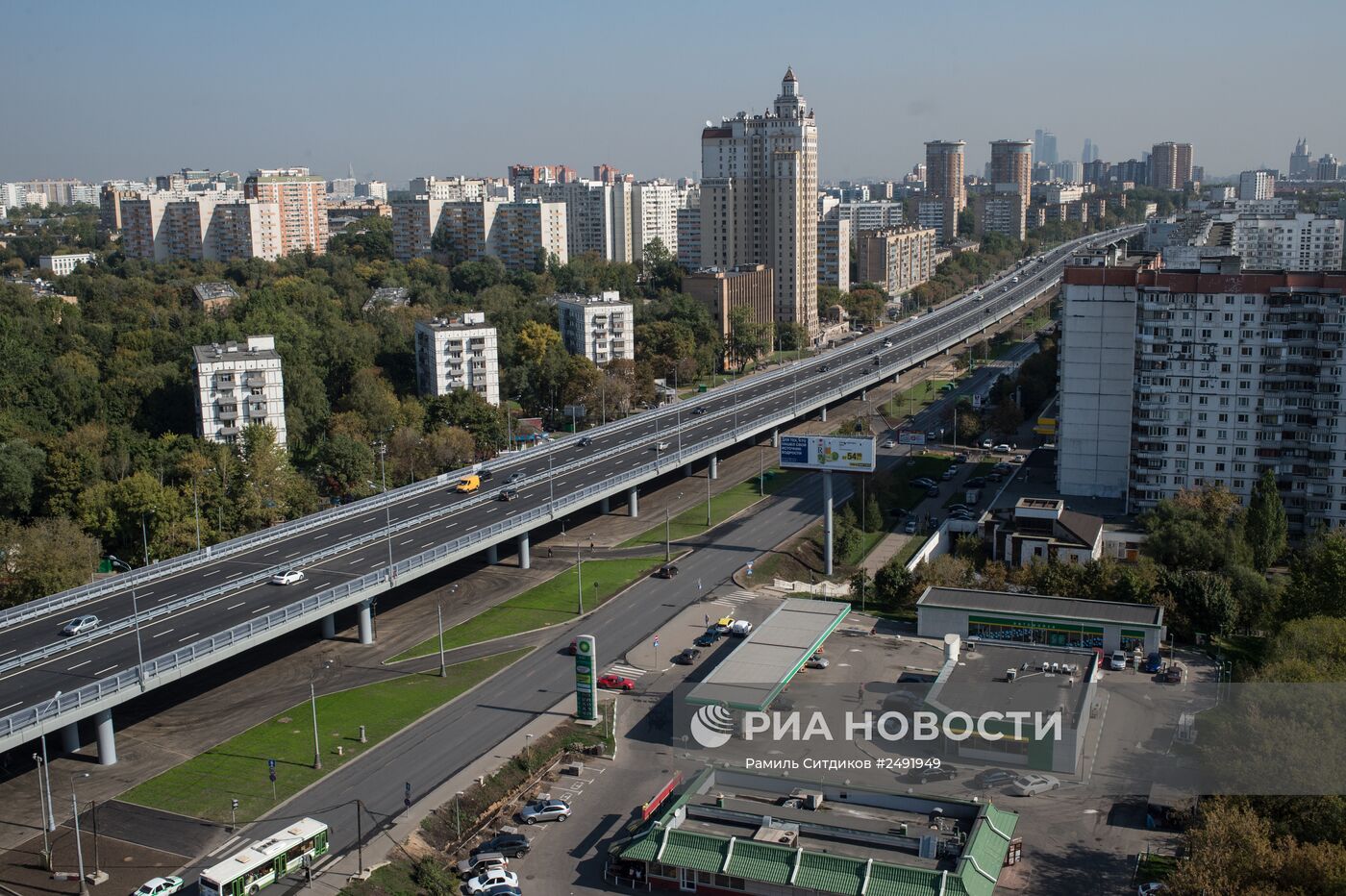 Открытие самой длинной эстакады в Москве