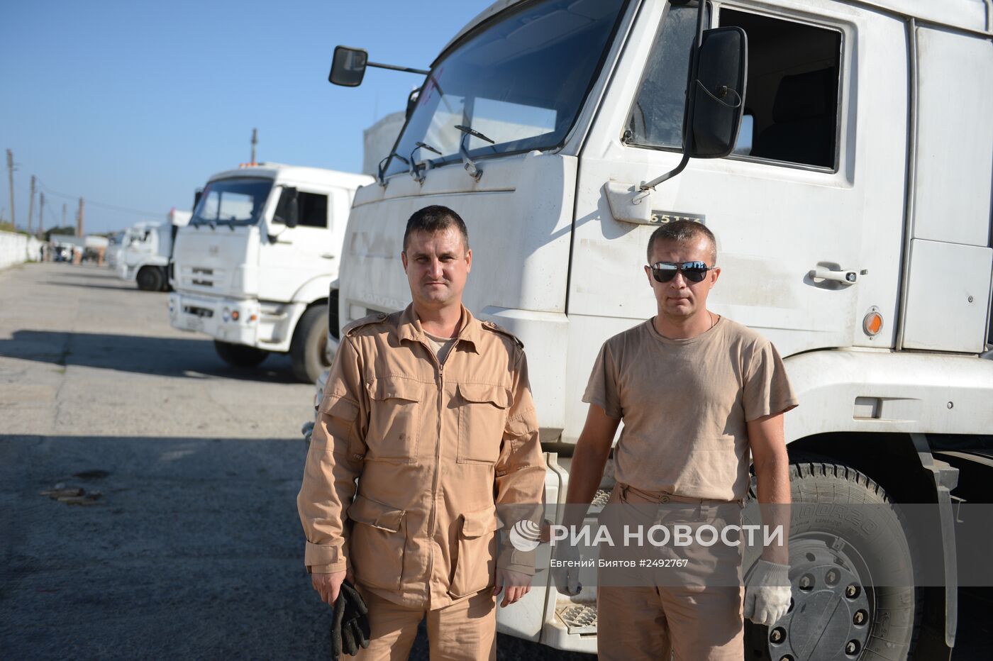 Российский конвой с гуманитарной помощью юго-востоку Украины