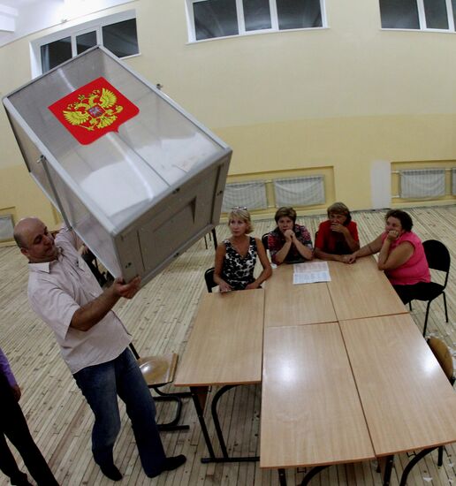 Подсчет голосов на выборах в Единый день голосования