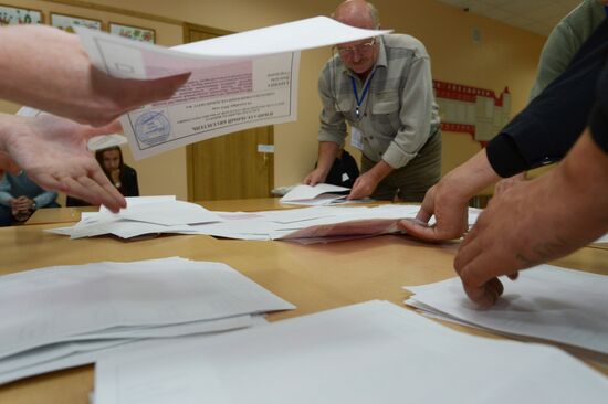 Подсчет голосов на выборах в Мосгордуму