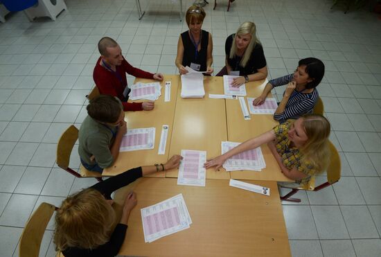 Подсчет голосов на выборах в Мосгордуму