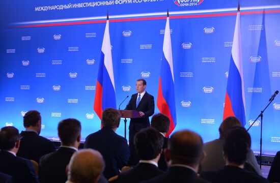 Д.Медведев посетил XIII Международный инвестиционный форум "Сочи-2014"