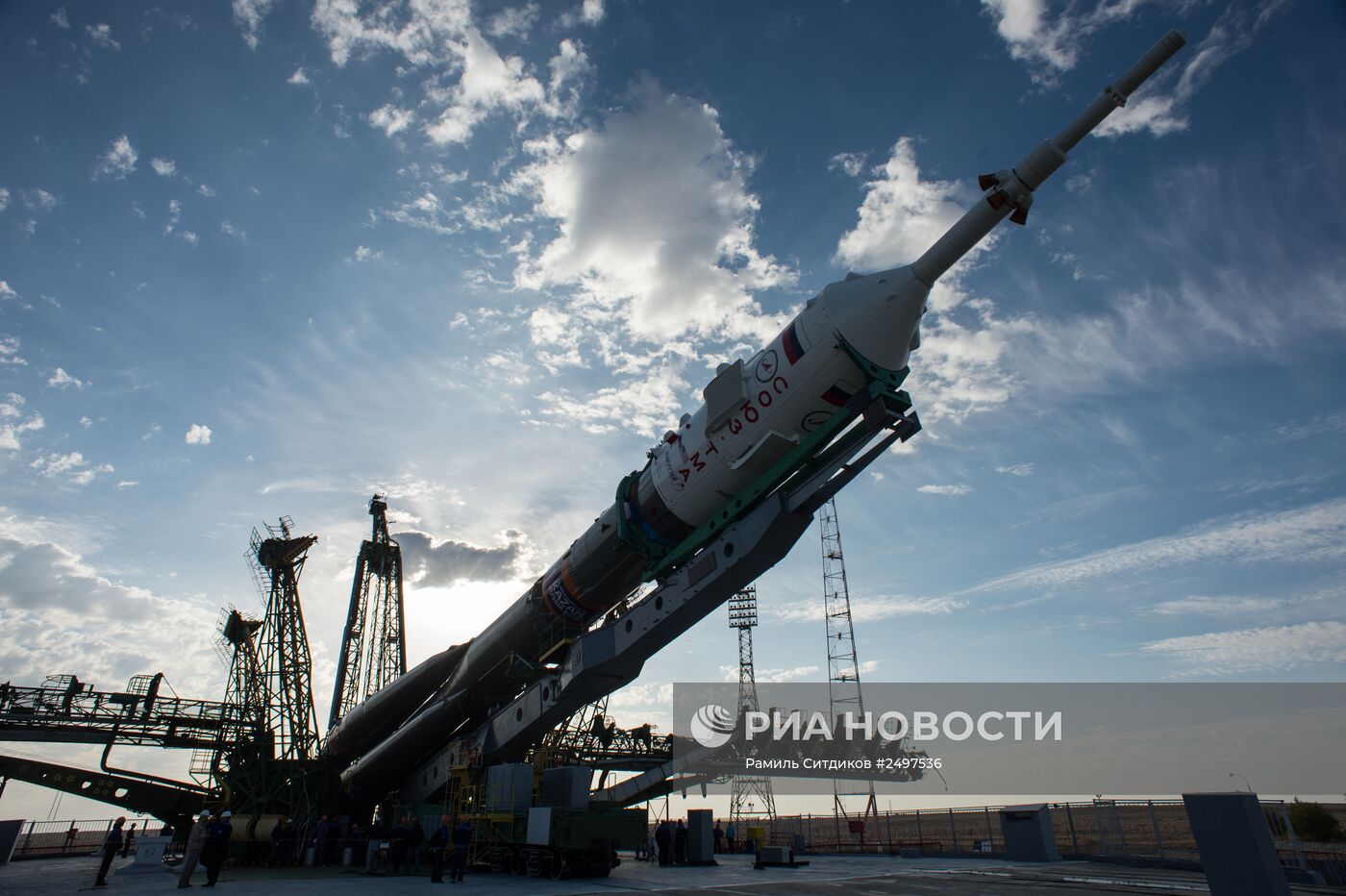 Вывоз космического корабля "Союз ТМА-14М" на старт