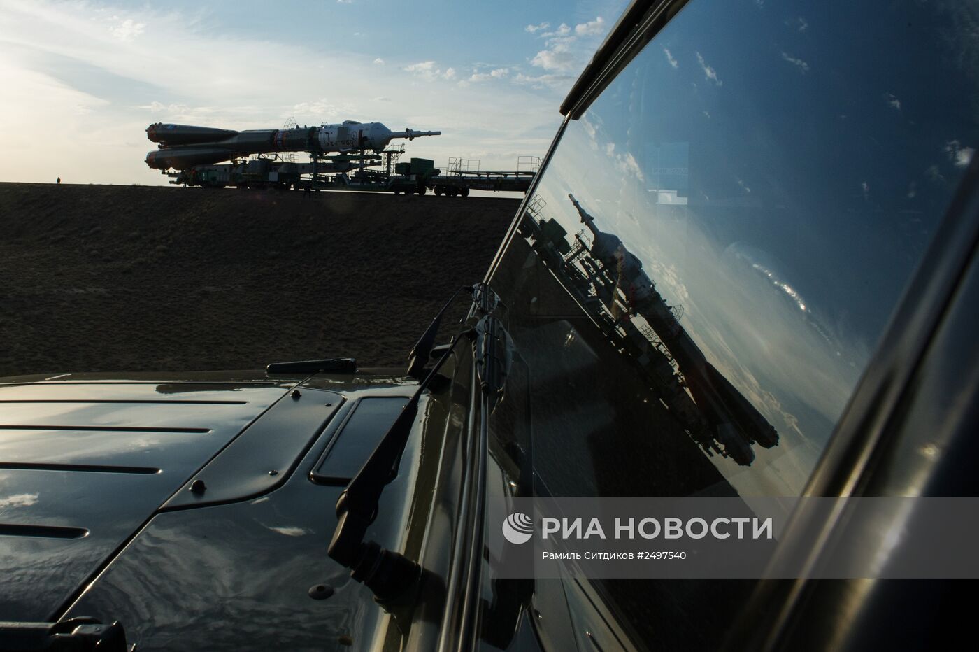 Вывоз космического корабля "Союз ТМА-14М" на старт