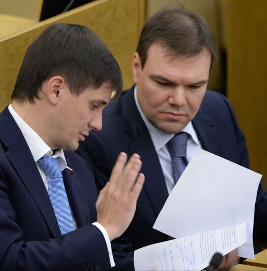 Пленарное заседание Госдумы РФ