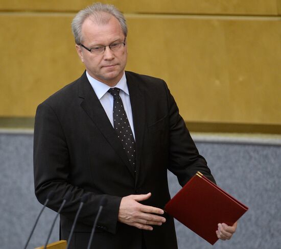 Пленарное заседание Госдумы РФ