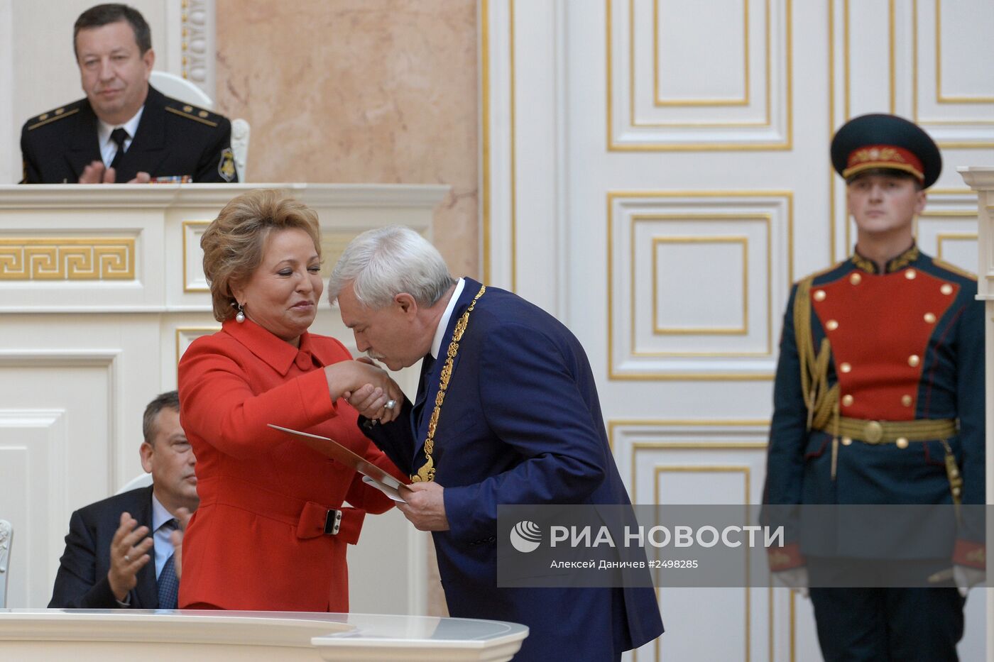 Инаугурация избранного губернатора Санкт-Петербурга Георгия Полтавченко