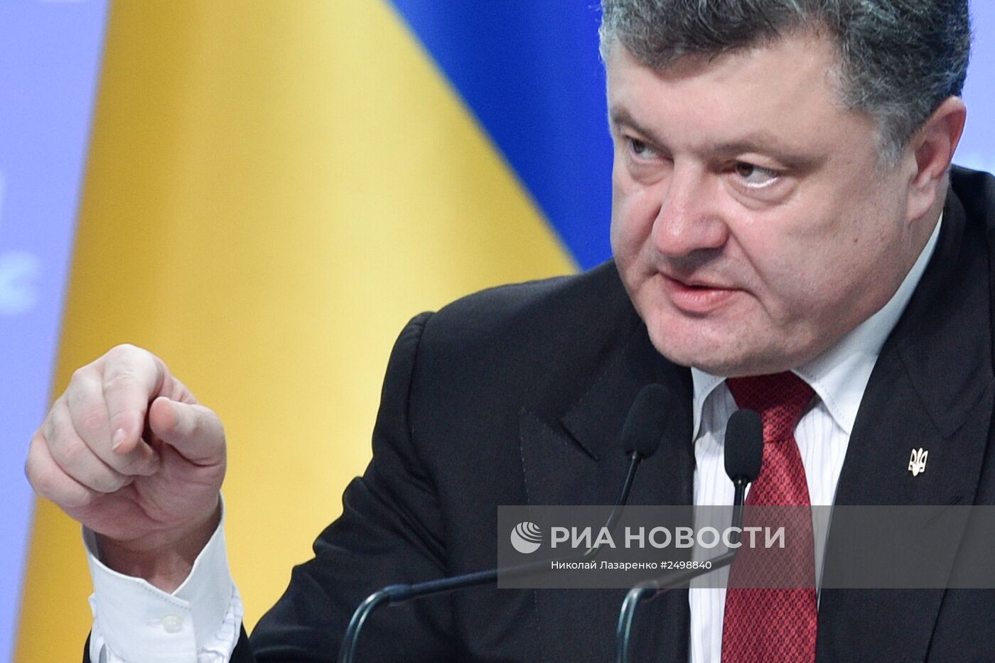 Пресс-конференция президента Украины Петра Порошенко