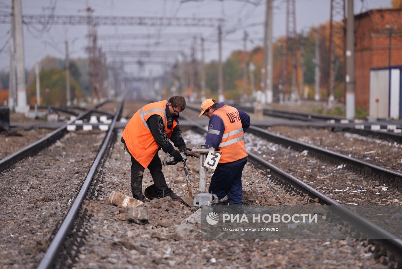 ДТП на железнодорожном переезде в Подмосковье