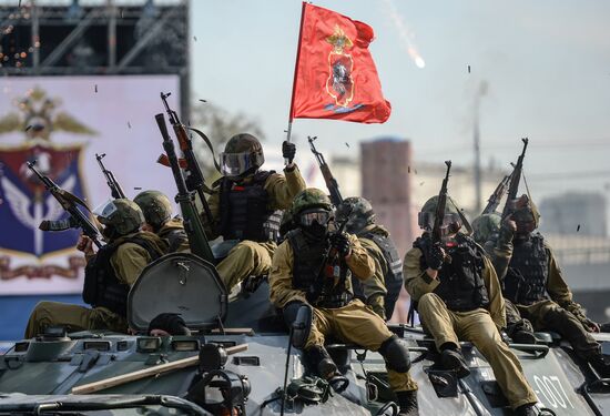 Спортивный праздник московской полиции