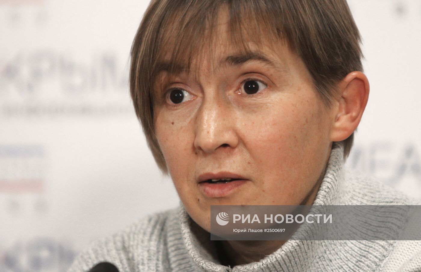 Пресс-конференция журналистки Анны Моховой, освобожденной из украинского плена