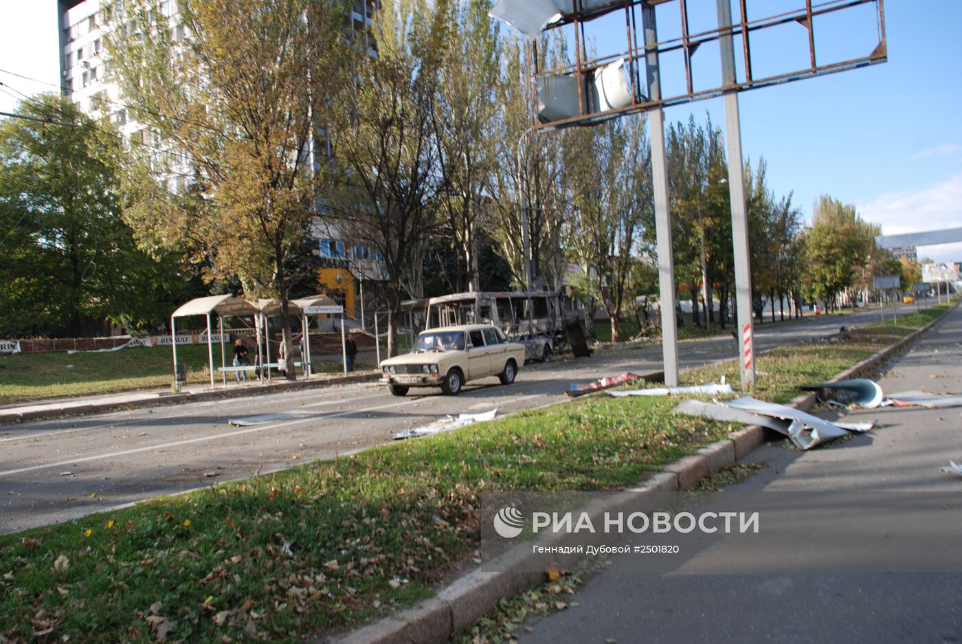 Артиллерийский обстрел Донецка