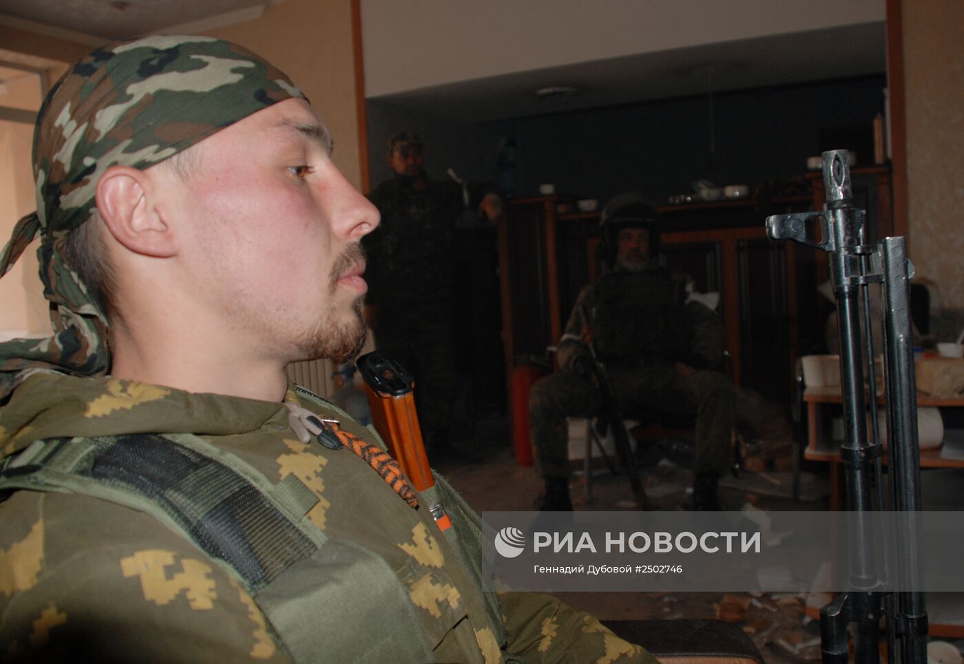 Бои в районе аэропорта города Донецка