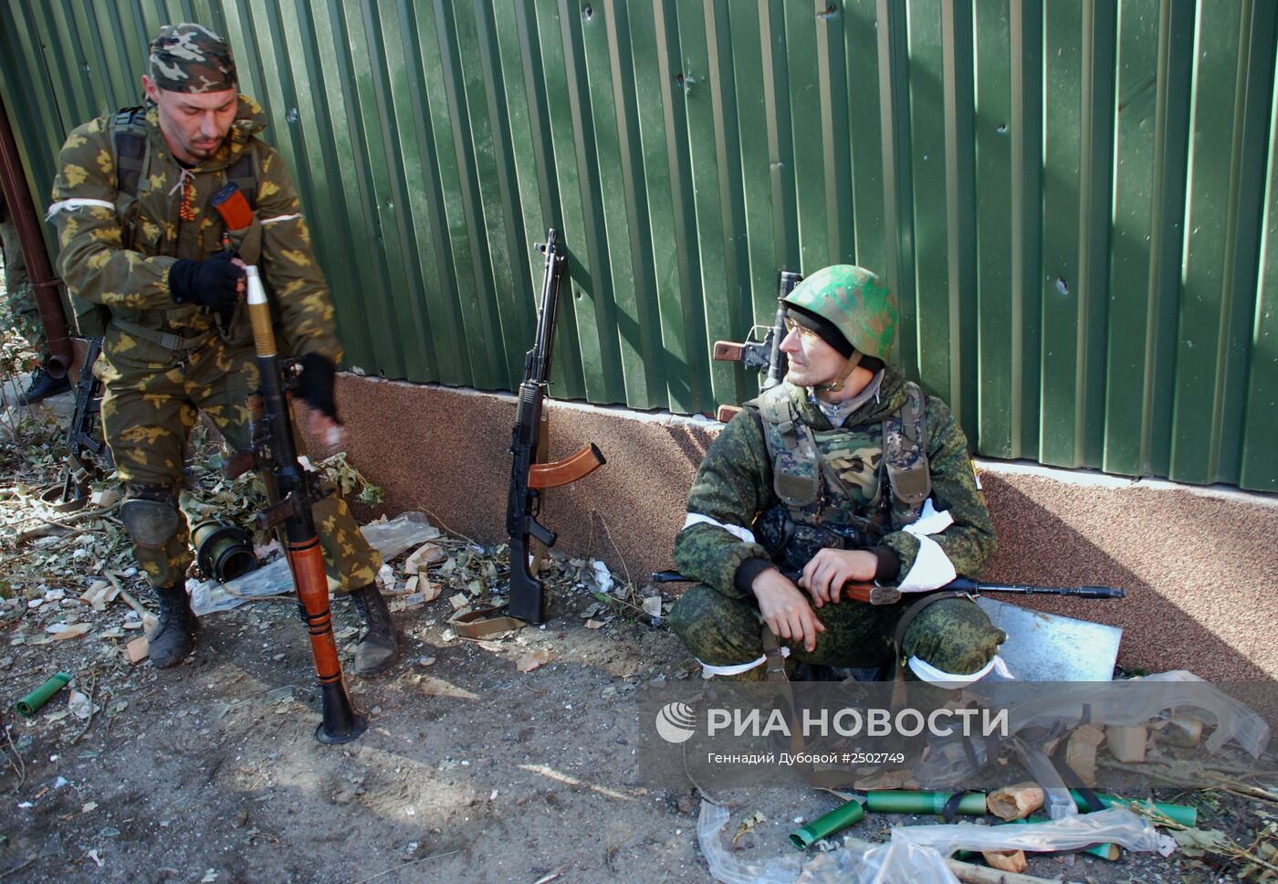 Бои в районе аэропорта города Донецка