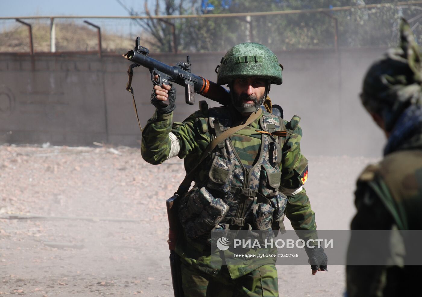 Бои в районе аэропорта города Донецка