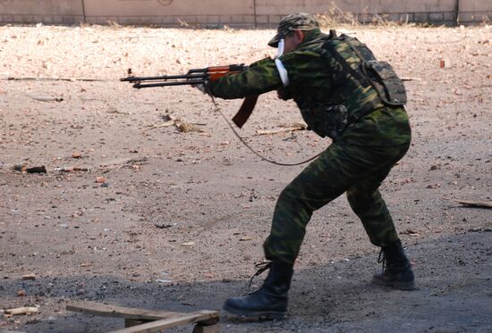 Бои в районе аэропорта города Донецка