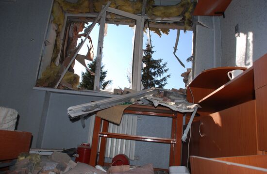 Бои в районе аэропорта города Донецка