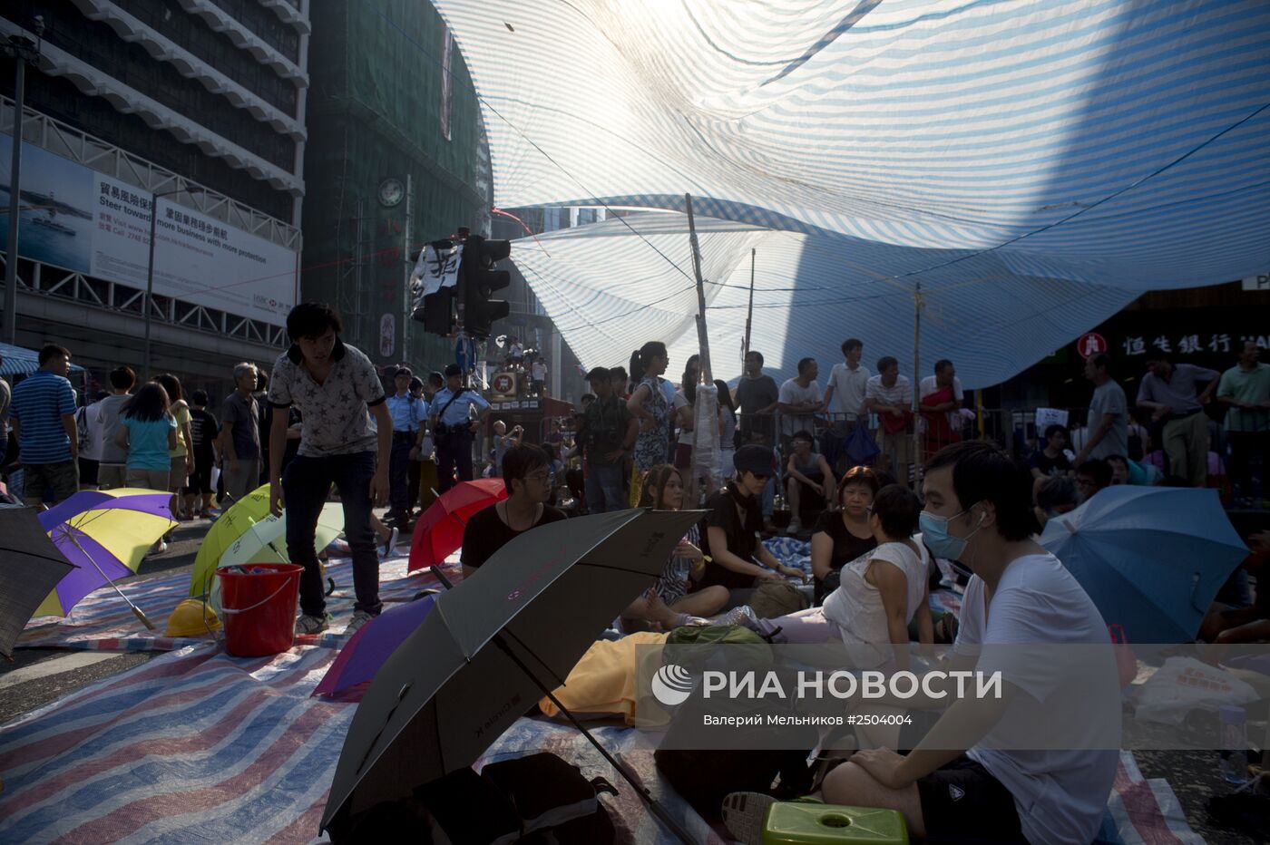 Акция протеста в Гонконге