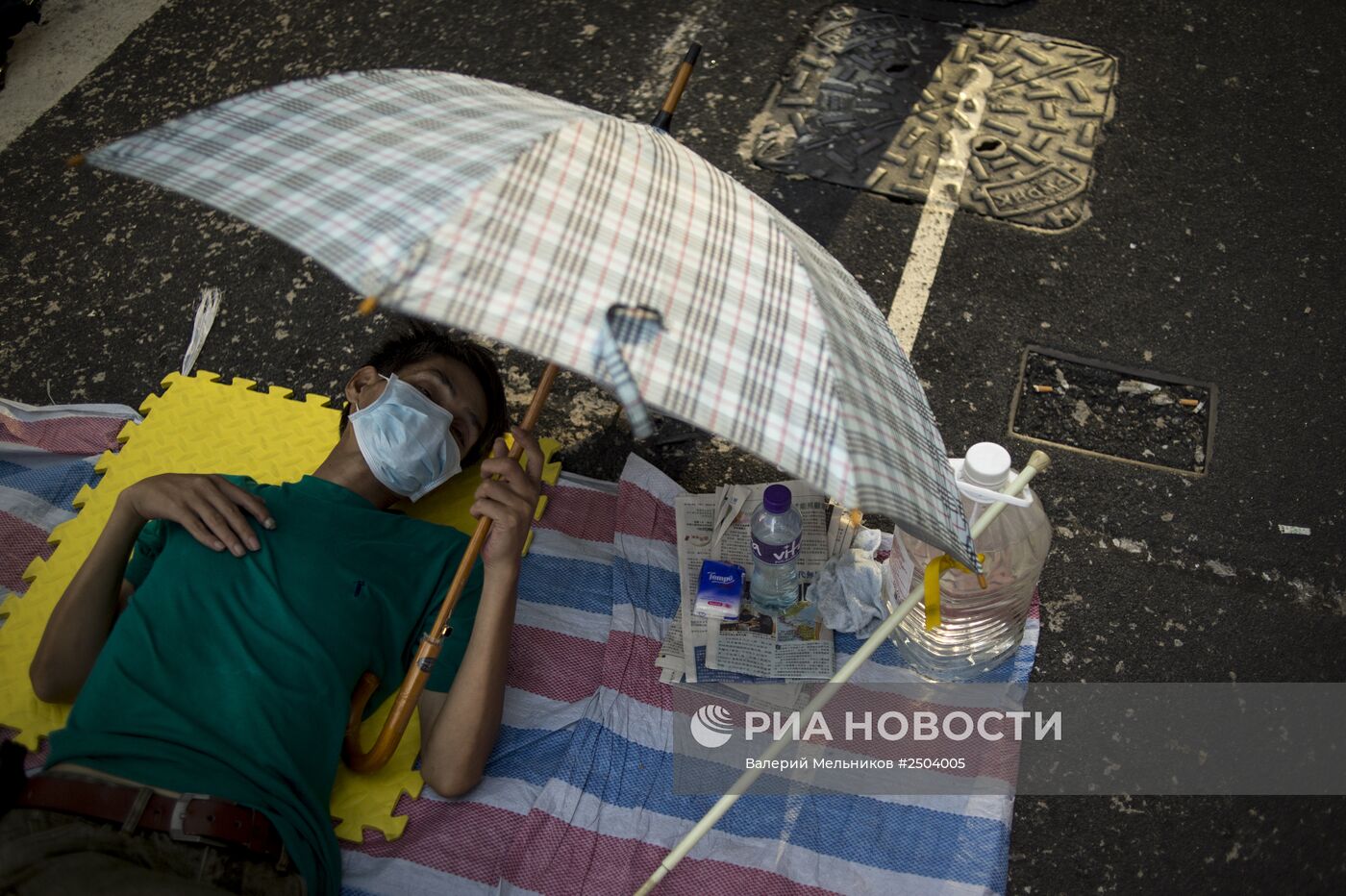 Акция протеста в Гонконге