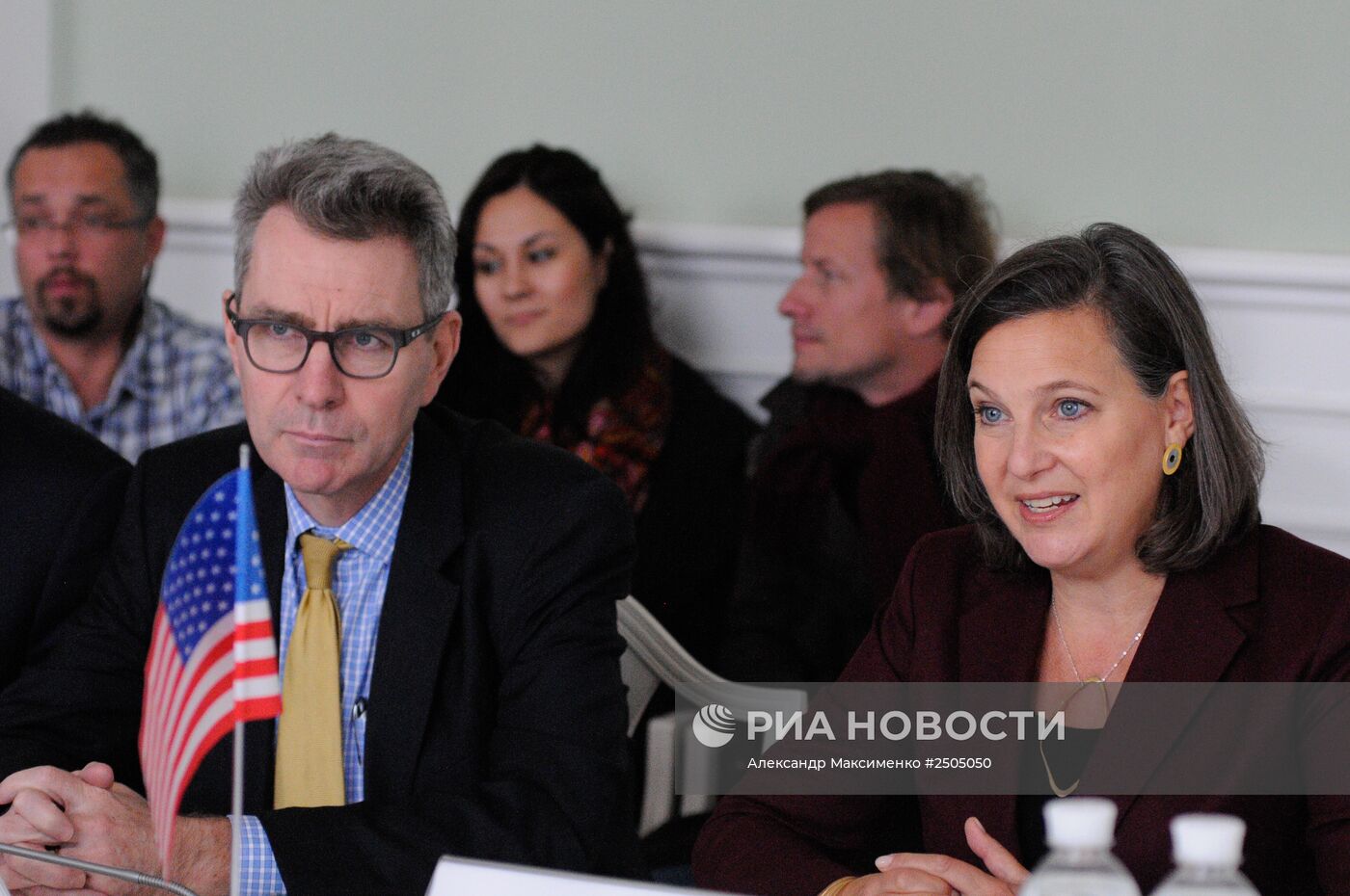 Встреча мэра Киева Виталия Кличко с помощником госсекретаря США Викторией Нуланд