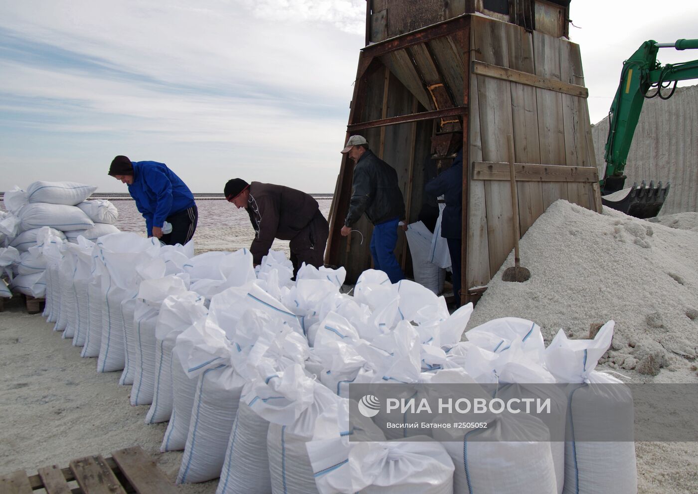 Добыча соли в Крыму