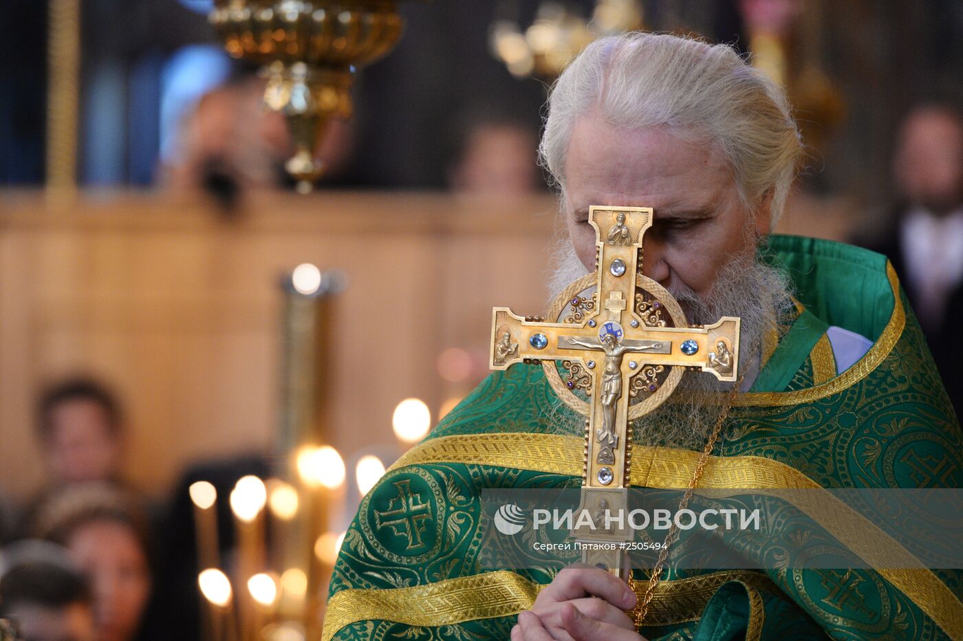 Открытие собрания игумений в Троице-Сергиевой лавре в рамках празднования 700-летия Сергия Радонежского