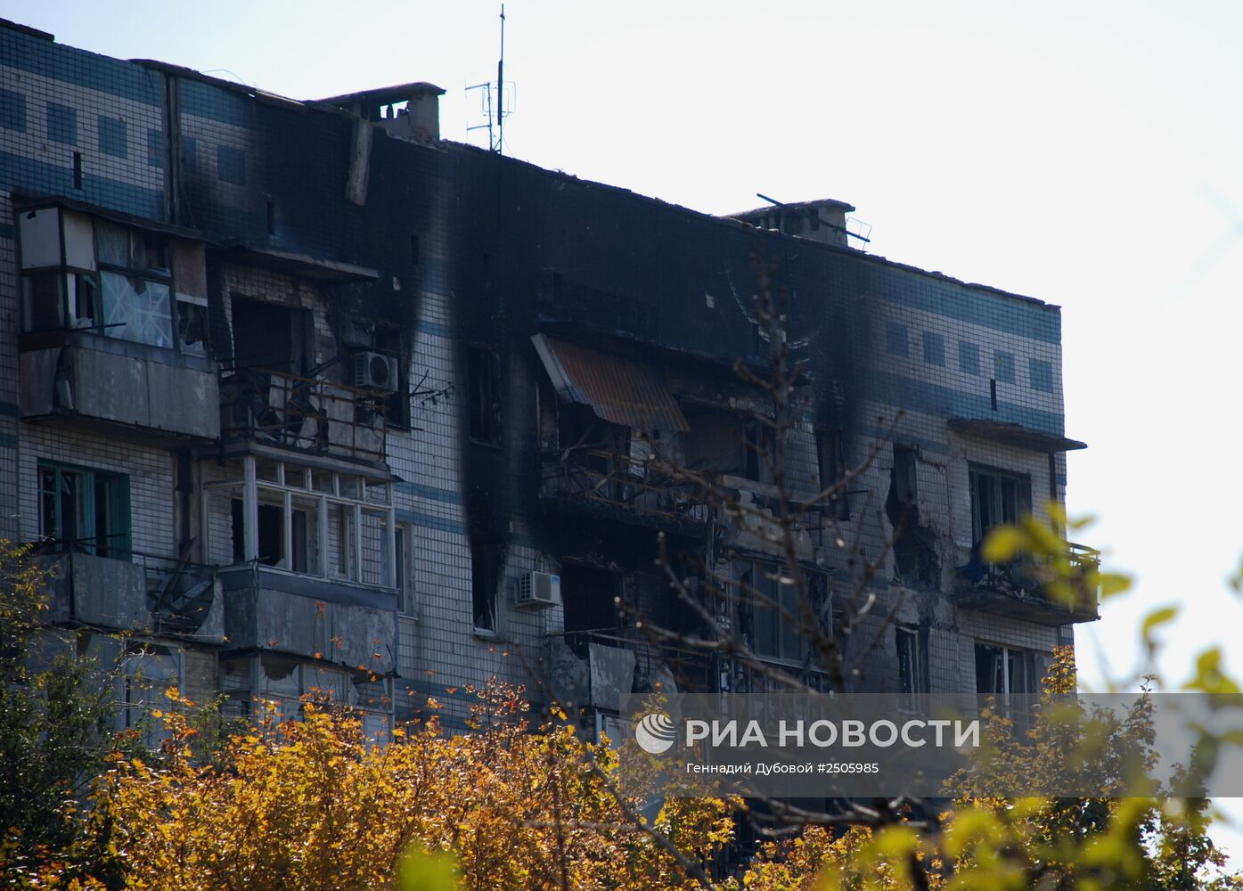 Ситуация в районе аэропорта Донецка