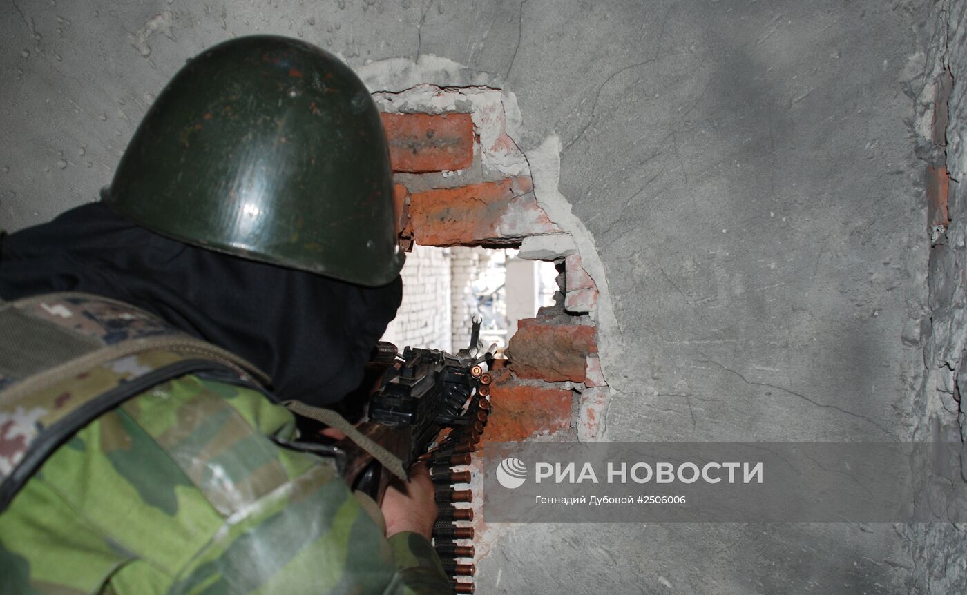 Ситуация в районе аэропорта Донецка