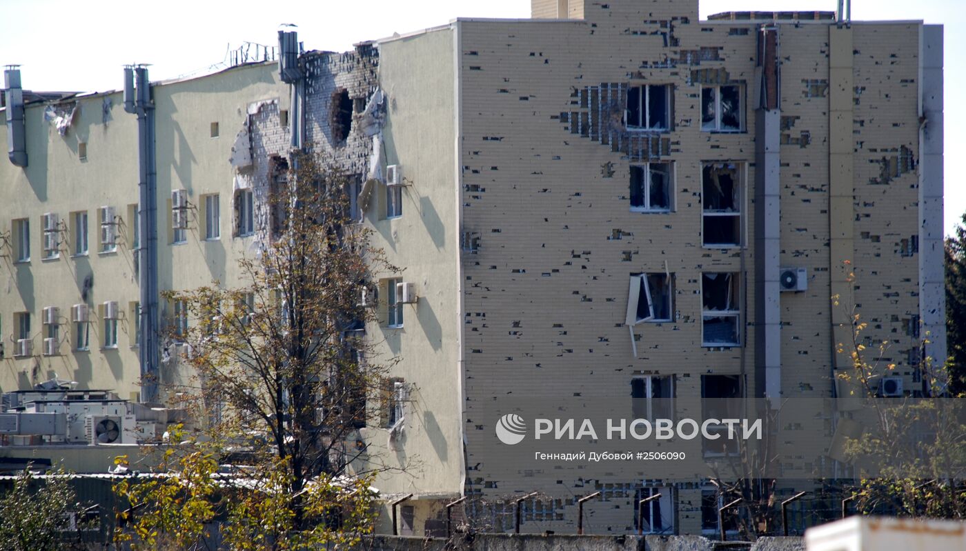 Ситуация в районе аэропорта Донецка