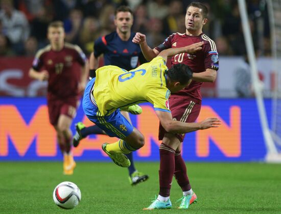 Футбол. Отборочный матч ЧЕ-2016. Швеция - Россия