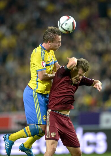 Футбол. Отборочный матч ЧЕ-2016. Швеция - Россия