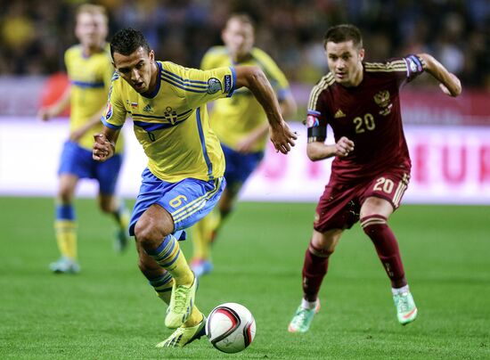 Футбол. Отборочный матч ЧЕ-2016. Швеция - Россия