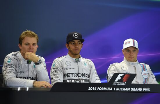 Автоспорт. Формула -1. Гран-при России. Квалификация