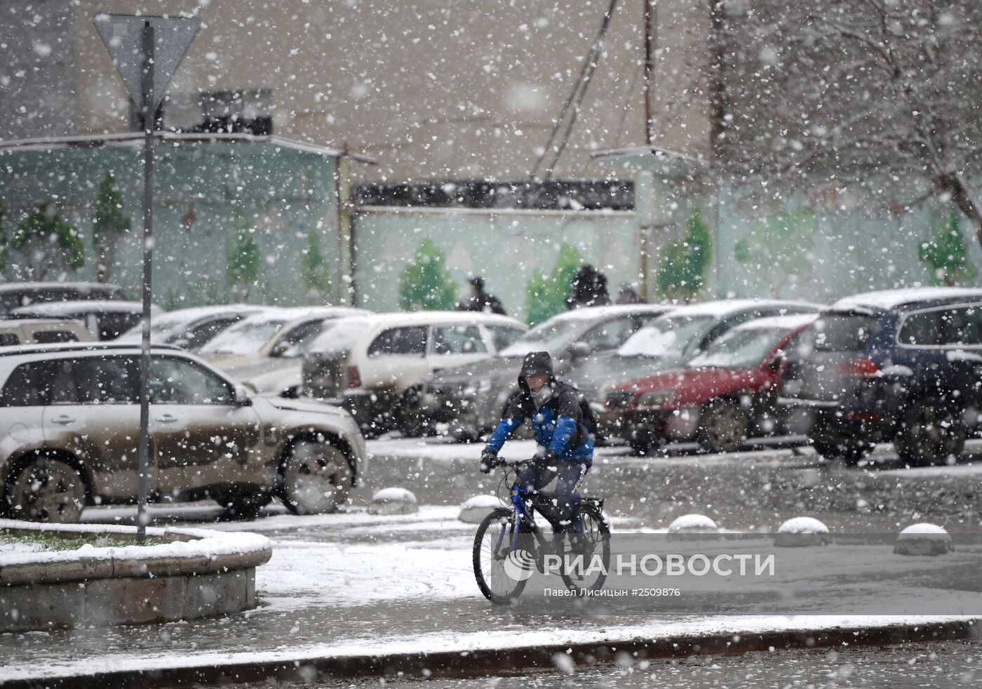 Первый снег в Екатеринбурге