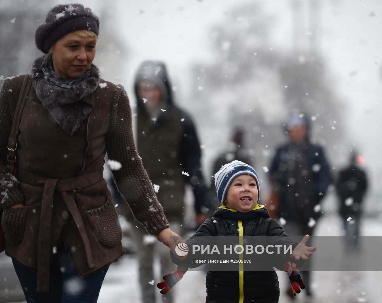 Первый снег в Екатеринбурге