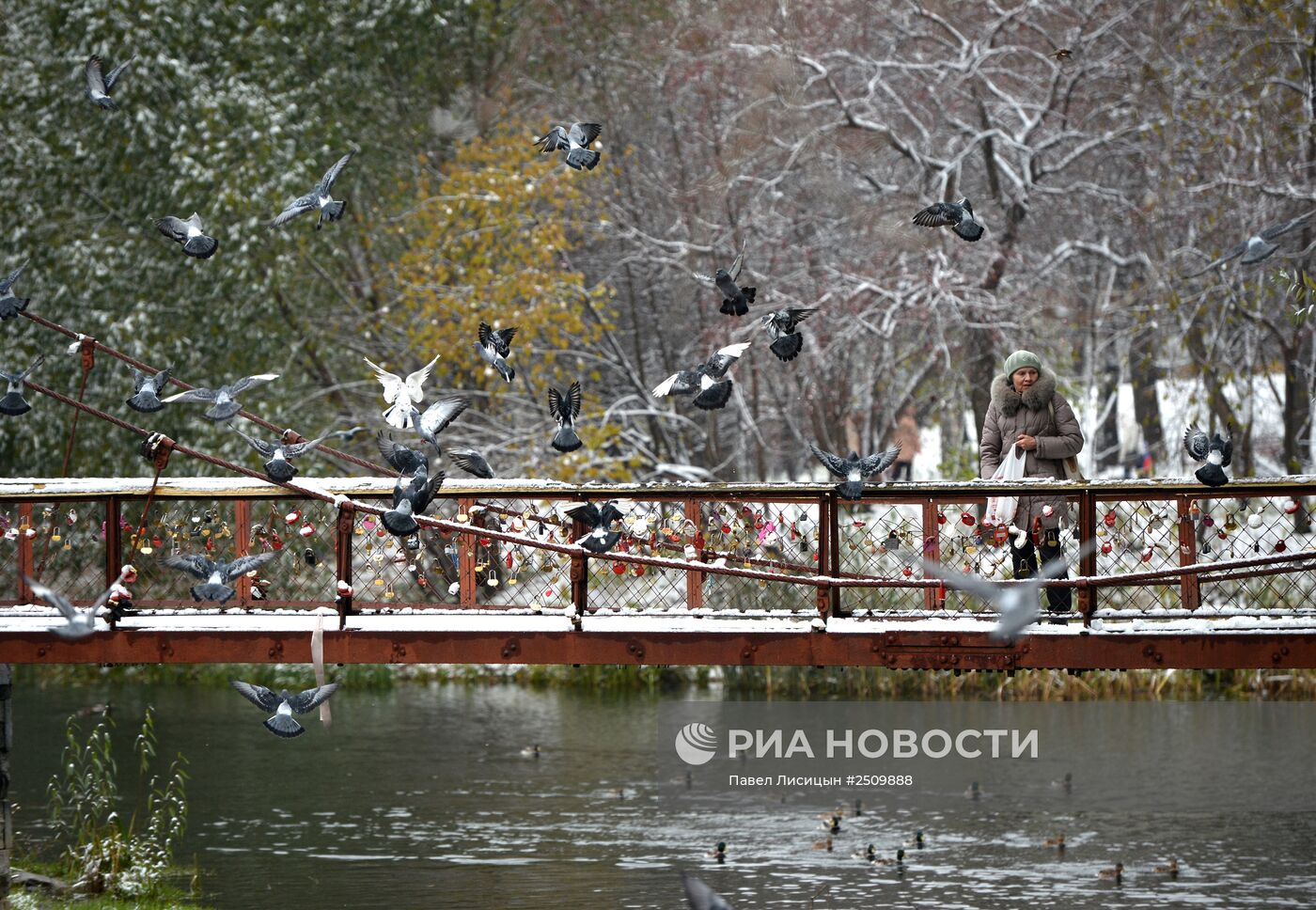 Первый снег в Екатеринбурге