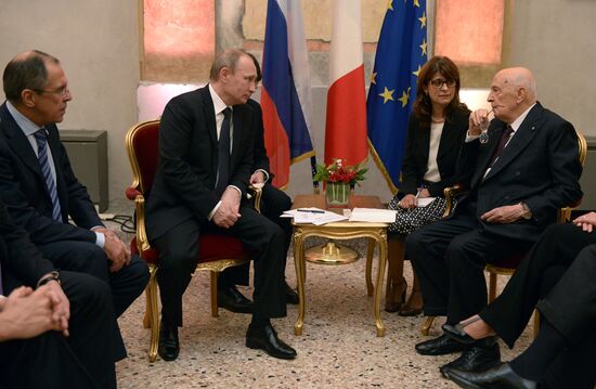 Рабочий визит В.Путина в Италию