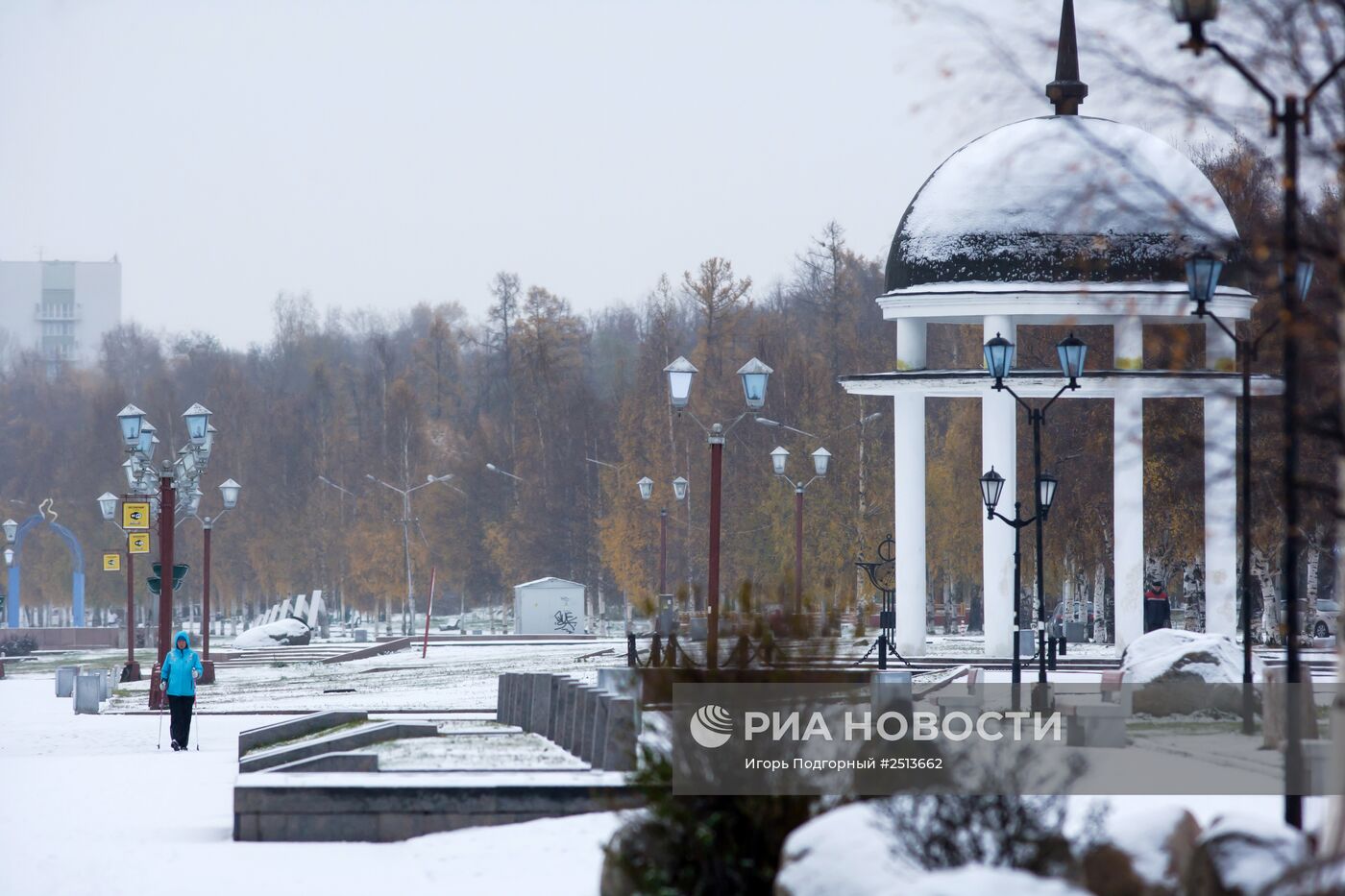 Первый снег в Петрозаводске
