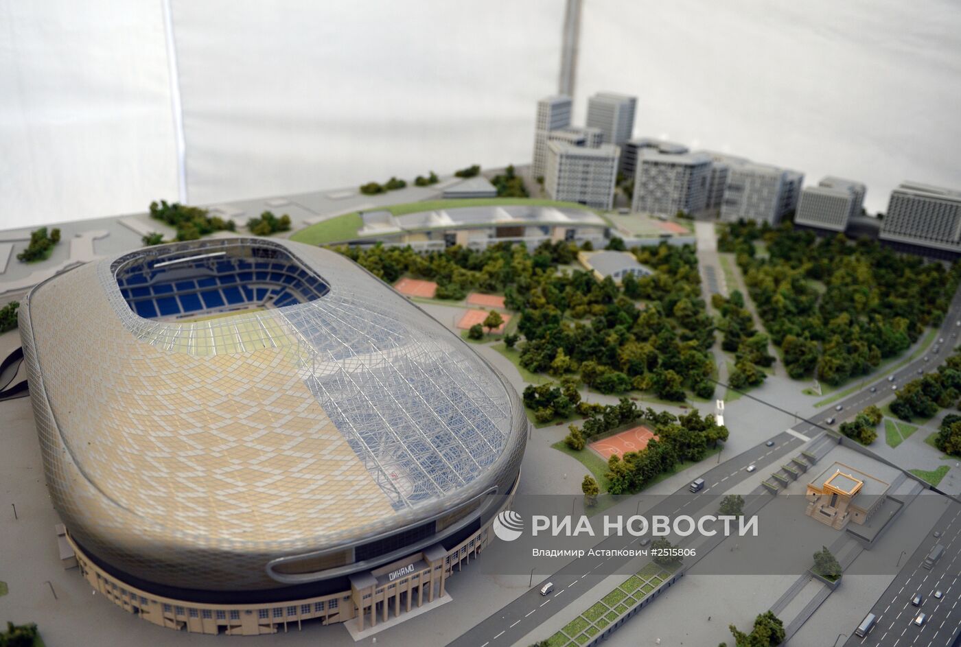 Закладка памятной капсулы на стадионе "ВТБ Арена" в Москве