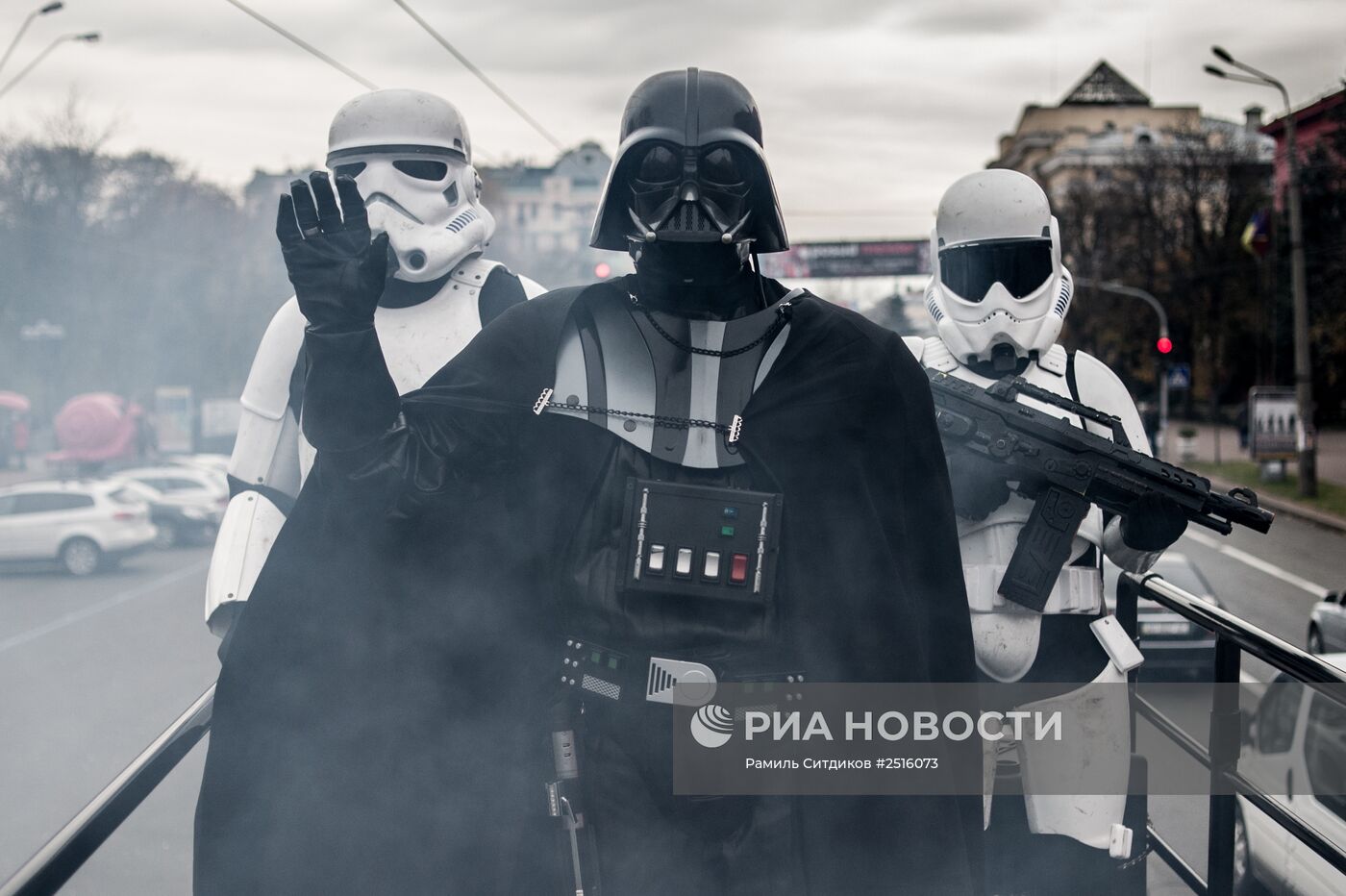 Агитационная кампания лидера "Интернет-партии" Украины Дарта Вейдера
