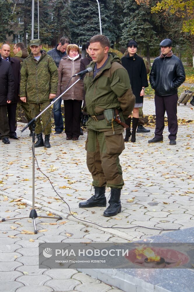 Премьер-министр ДНР А. Захарченко посетил Харцызск