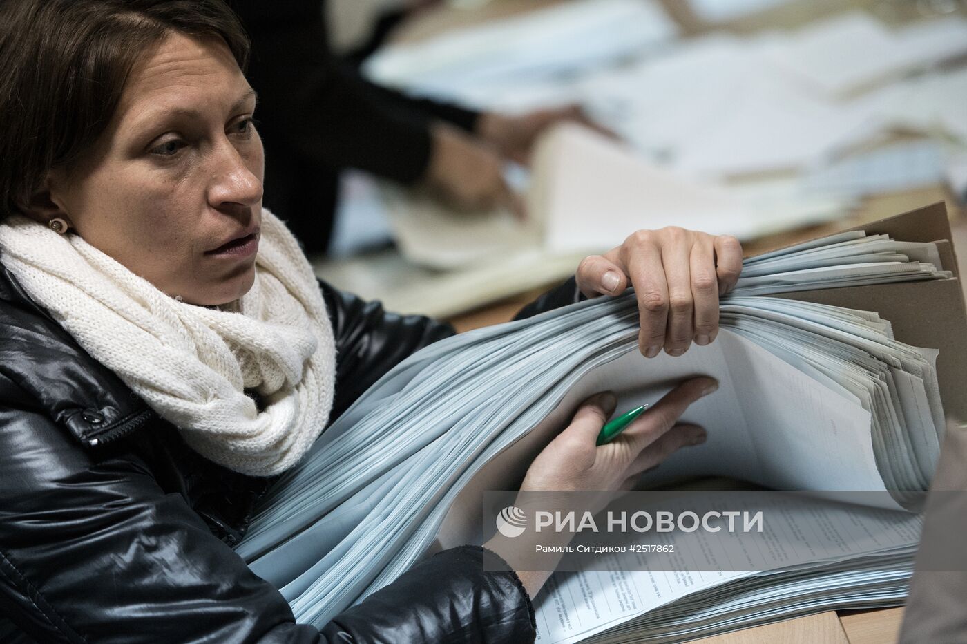 Подсчет голосов по результатам выборов в Верховную раду Украины