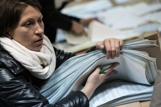 Подсчет голосов по результатам выборов в Верховную раду Украины