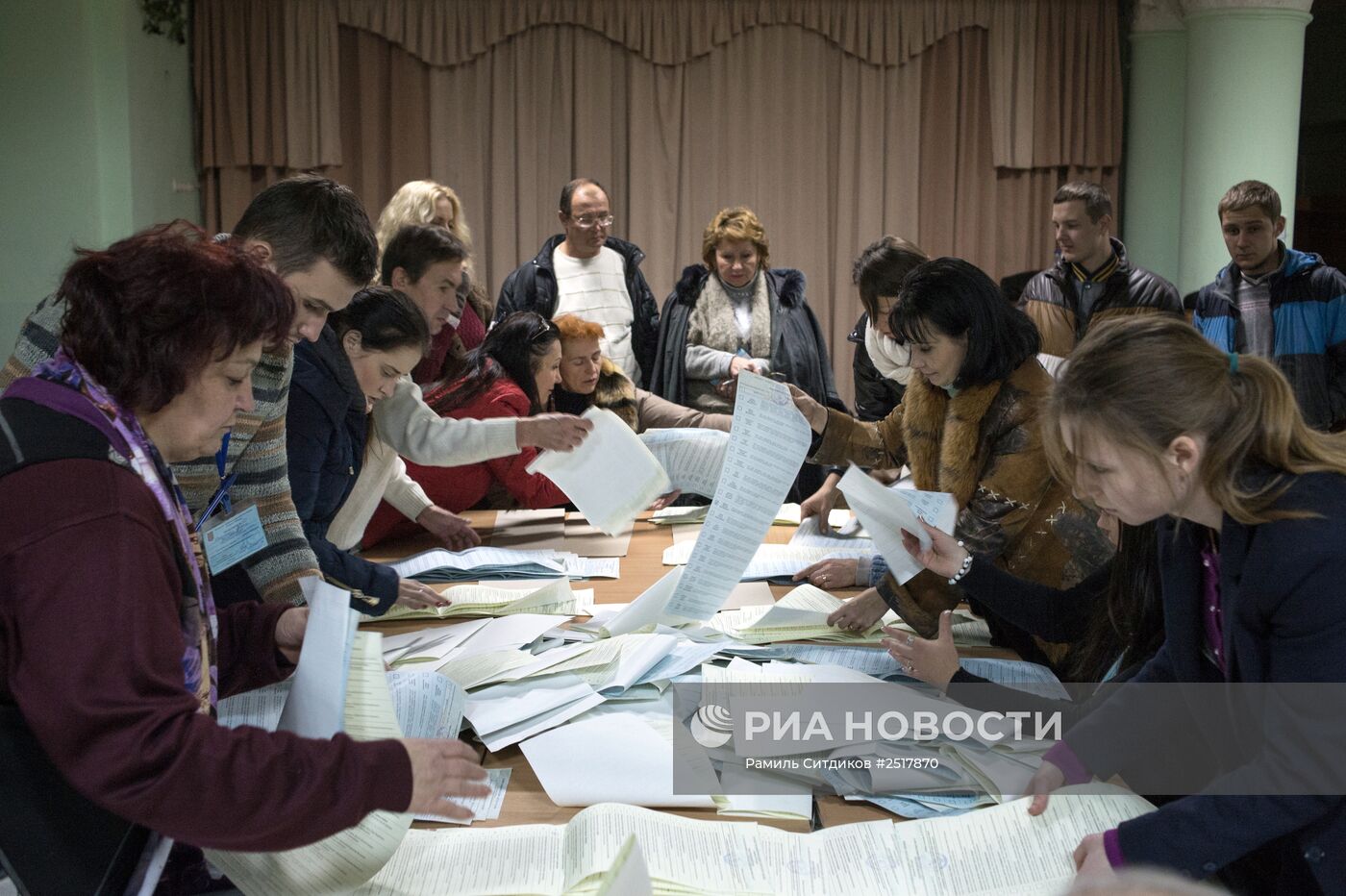 Подсчет голосов по результатам выборов в Верховную раду Украины