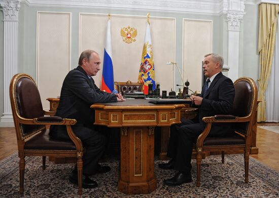 В.Путин провел рабочую встречу с Е.Савченко