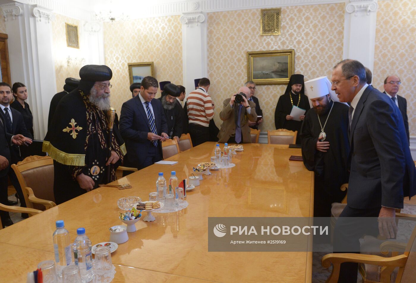Встреча главы МИД РФ С.Лаврова с Александрийским папой